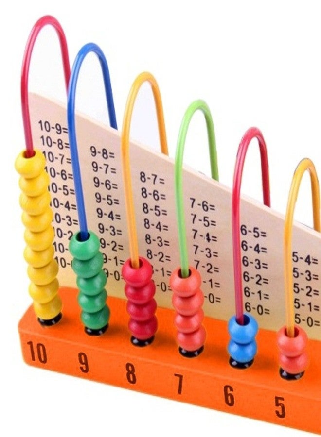 Abaj 10-Grade Multicolor Wooden Counting Abacus Frame for Kids Ages 3+ Years - Image 4